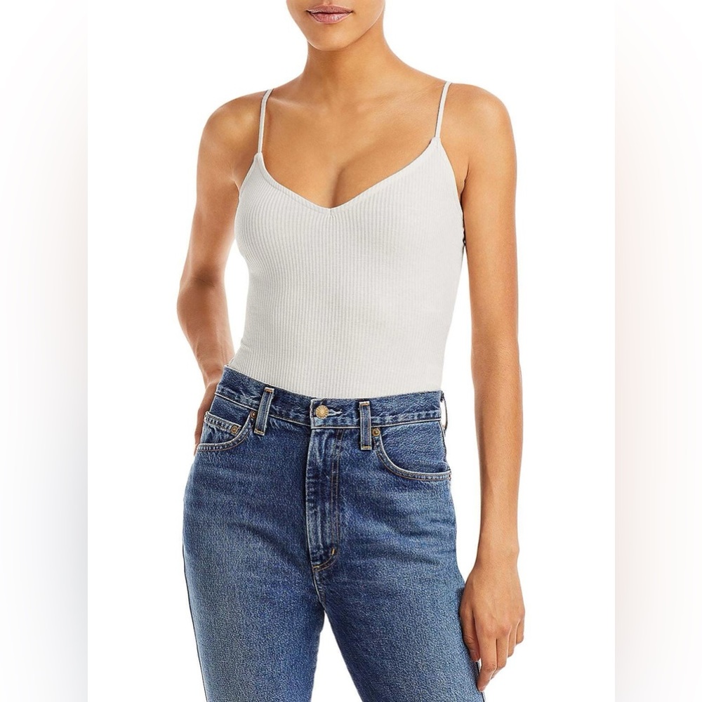 Aqua Womens Cami V-Neck Bodysuit